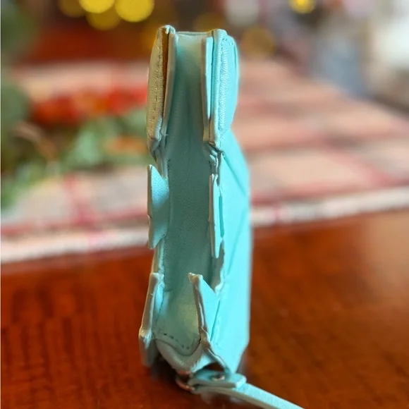 Kate Spade ♠️ Aqua blue Origami Seahorse Small coin pouch - breath of fresh air. - Picture 4 of 9